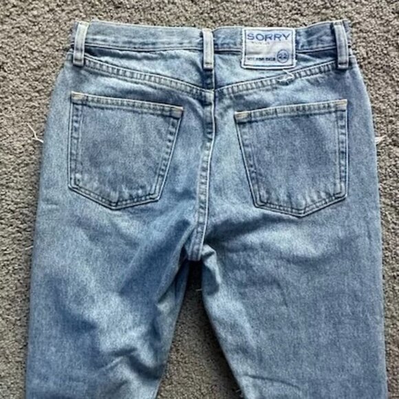 Rare One-of-a-kind pair of Sorry Not For Sale Sample Jeans - Size 30 x 33 OOAK - Picture 9 of 12